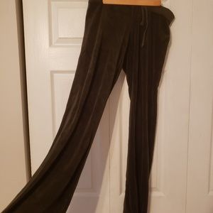 Velour track pants